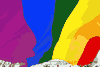 The huge Pride Flag